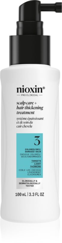 Nioxin System 3 Scalp + Hair Thickening Treatment ingrijire leave-in pentru parul subtiat 100 ml