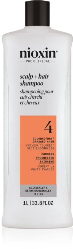 Nioxin System 4 Scalp + Hair Shampoo sampon delicat pentru par vopsit si deteriorat