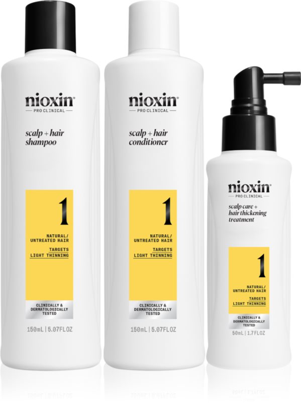 Nioxin System 1 set cadou pentru par fin si subtiat 3 buc