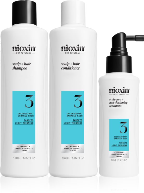 Nioxin System 3 set cadou pentru păr vopsit 3 buc