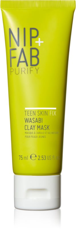 NIP+FAB Teen Skin Fix mască cu argilă faciale 75 ml