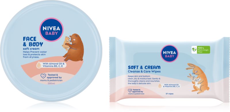 NIVEA BABY Soft set pentru pielea bebelusului