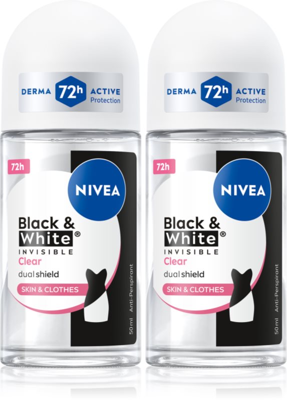 NIVEA Black & White Invisible Clear set pentru corp