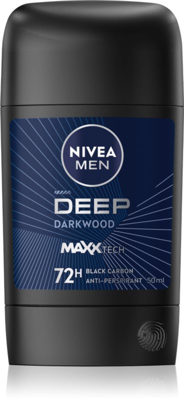 NIVEA MEN Deep antiperspirant puternic pentru barbati Black Carbon Dark Wood 50 ml