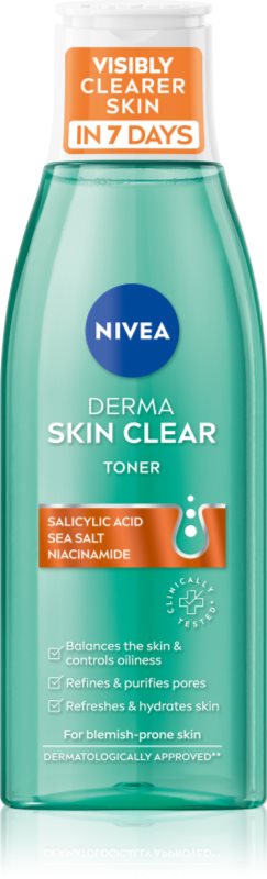 NIVEA Derma Skin Clear apa pentru curatarea tenului 200 ml