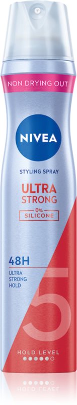 NIVEA Ultra Strong fixativ pentru păr cu fixare foarte puternică fara silicon 250 ml