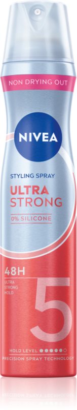 NIVEA Ultra Strong fixativ pentru păr cu fixare foarte puternică fara silicon 250 ml