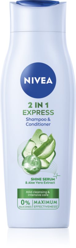 NIVEA 2in1 Care Express Protect & Moisture sampon si balsam 2 in 1 250 ml