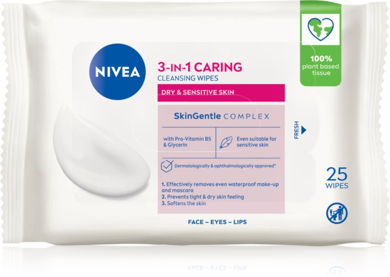 NIVEA Face Cleansing servetele moi de curatare cu lapte de migdale 25 buc