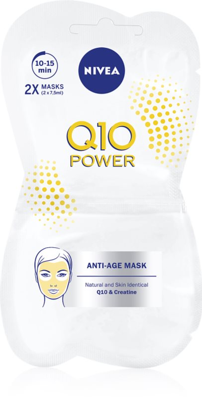 NIVEA Q10 masca pentru netezire antirid 2x7.5 ml
