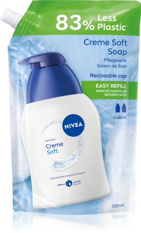 NIVEA Creme Soft săpun lichid rezervă 500 ml