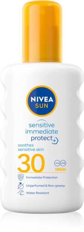 NIVEA SUN Protect & Sensitive spray protector pentru plajă SPF 30 200 ml