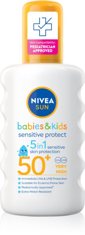 NIVEA SUN Kids spray pentru protectie solara pentru copii SPF 50+ 200 ml