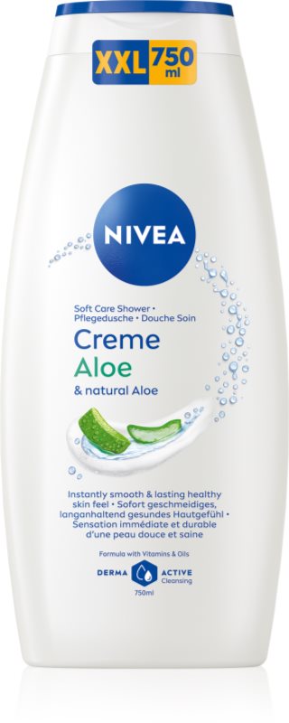 NIVEA Creme Aloe gel calmant pentru dus 750 ml