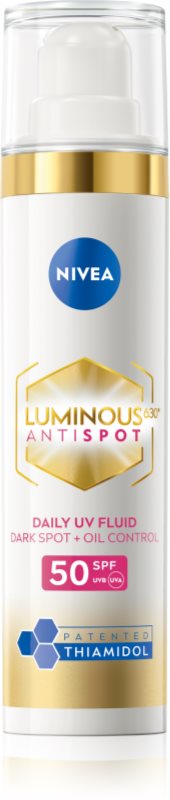 NIVEA Luminous crema de zi impotriva petelor pigmentare SPF 50 40 ml