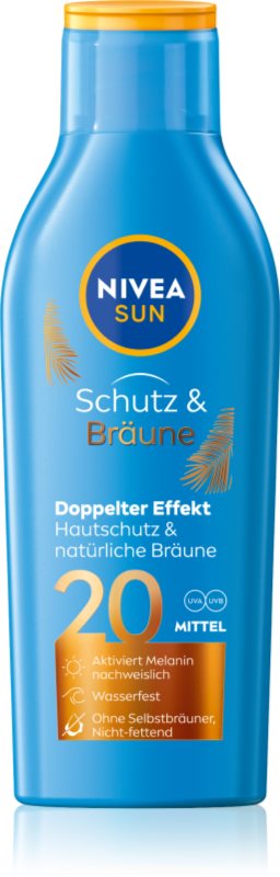 NIVEA SUN Protect & Bronze lotiune de protectie solara intensiva SPF 20 200 ml