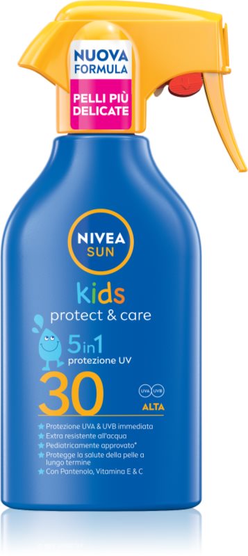 NIVEA SUN Kids spray pentru protectie solara pentru copii 5 in 1 SPF 30 250 ml