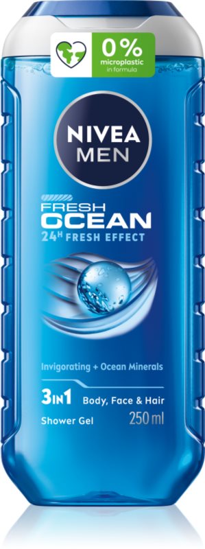 NIVEA MEN Fresh Ocean Gel de duș energizant pentru barbati 250 ml
