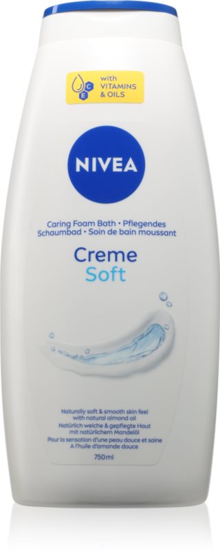 NIVEA Creme Soft Spuma de baie cremoasa 750 ml