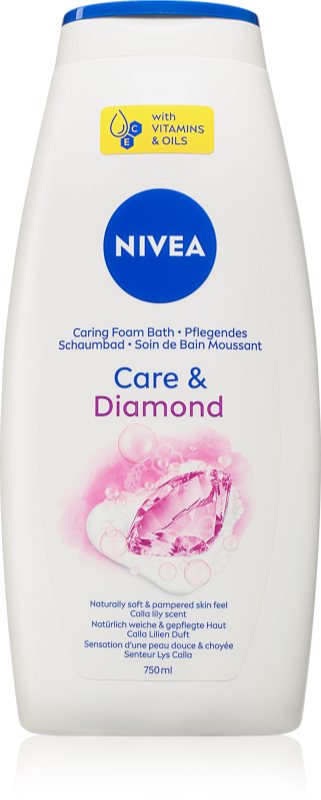 NIVEA Care & Diamond gel de dus si baie 750 ml