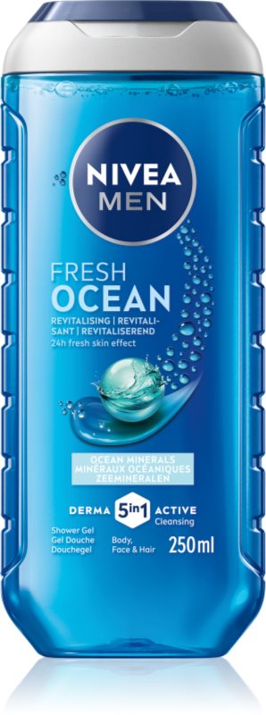NIVEA MEN Fresh Ocean Gel de duș energizant pentru barbati 250 ml