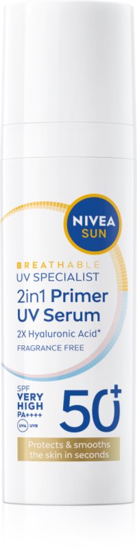 NIVEA SUN Daily UV Serum baza pentru machiaj 2 in 1 SPF 50+ 30 ml