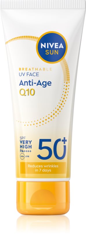 NIVEA SUN Anti-Age Q10 lotiune tonica cu efect antirid SPF 50+ 40 ml