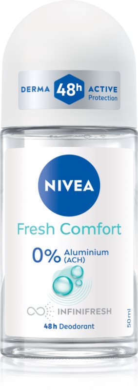 NIVEA Fresh Comfort deodorant roll-on fără săruri de aluminiu 48 de ore 50 ml