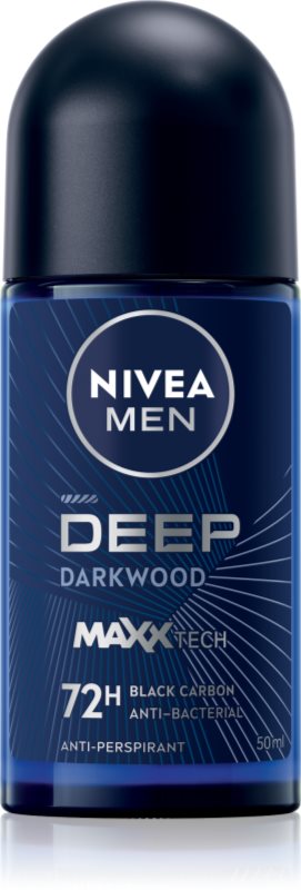 NIVEA MEN Deep deodorant roll-on antiperspirant pentru barbati 50 ml