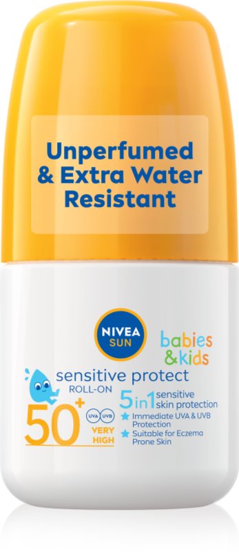 NIVEA SUN Babies & Kids lapte de soare pentru copii roll-on SPF 50+ 50 ml