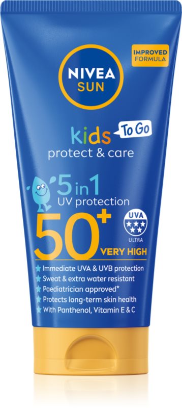NIVEA SUN Kids lapte de soare pentru copii 5 in 1 SPF 50+ 50 ml