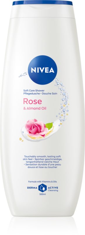 NIVEA Rose & Almond Oil gel de duș 500 ml