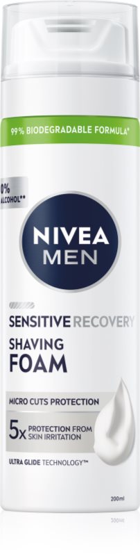 NIVEA MEN Sensitive spumă pentru bărbierit pentru barbati 200 ml