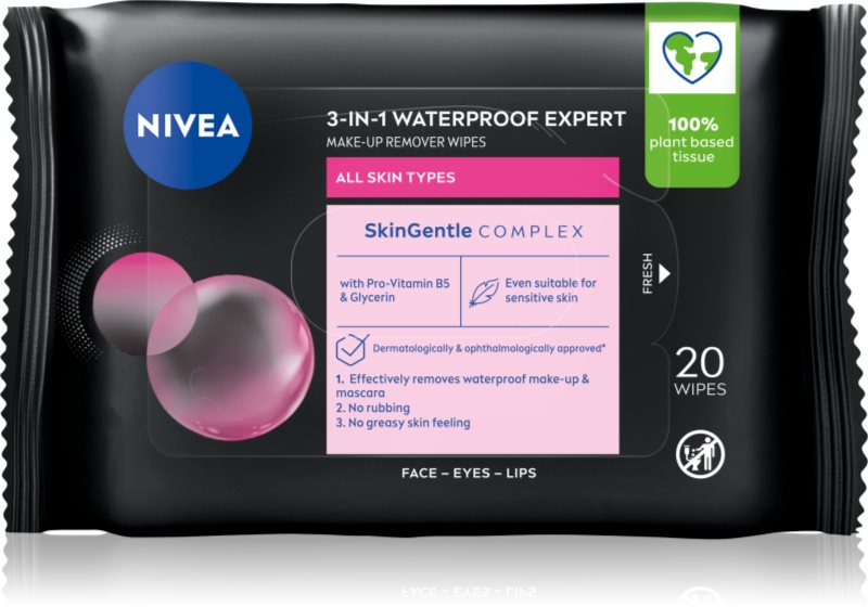 NIVEA Micellar Waterproof servetele micelare decorative 20 buc