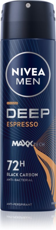 NIVEA MEN Deep spray anti-perspirant pentru barbati Espresso 150 ml