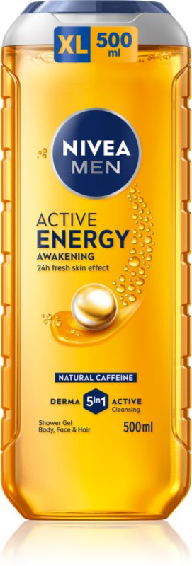 NIVEA MEN Active Energy Gel de duș pentru bărbați