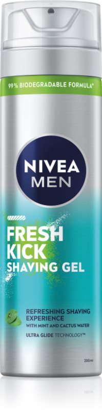 NIVEA MEN Fresh Kick gel pentru bărbierit pentru barbati 200 ml