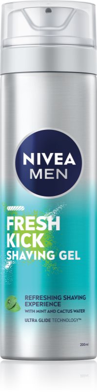 NIVEA MEN Fresh Kick gel pentru bărbierit pentru barbati 200 ml