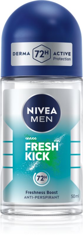 NIVEA MEN Fresh Kick antiperspirant roll-on pentru barbati 50 ml