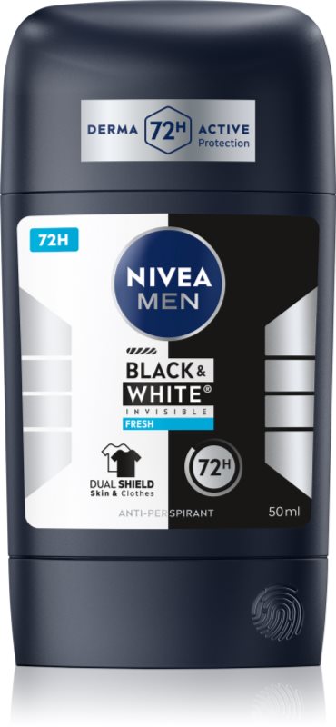 NIVEA MEN Black & White Invisible Fresh antiperspirant puternic pentru barbati 50 ml