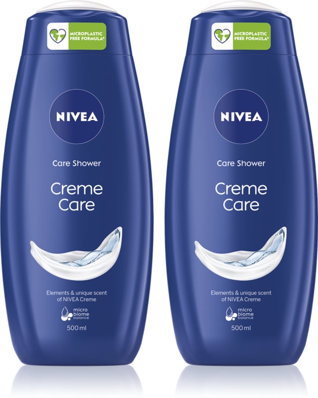 NIVEA Creme Care gel cremos pentru dus ambalaj economic 2 x 500 ml