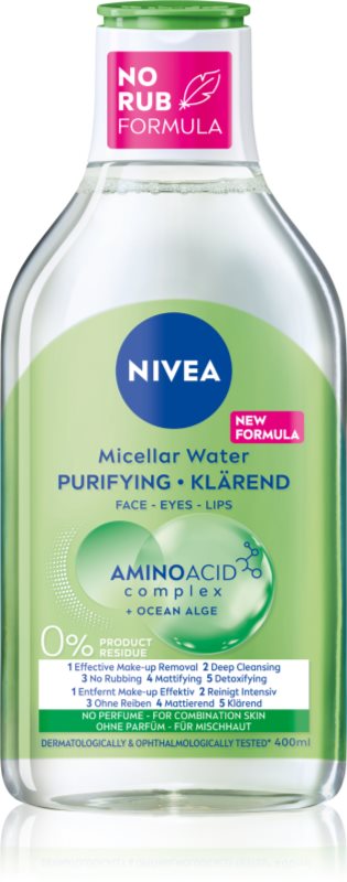 NIVEA Purifying apa pentru curatare cu particule micele 400 ml