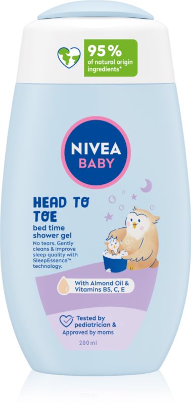 NIVEA BABY Bed Time gel de dus pentru corp si par 200 ml
