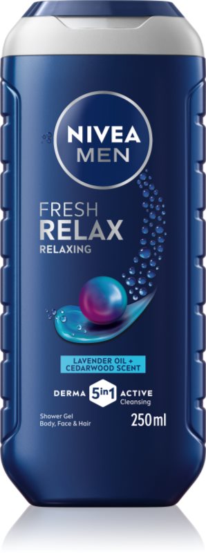 NIVEA MEN Fresh Relax gel de dus relaxant pentru barbati 250 ml