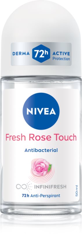 NIVEA Rose Touch deodorant roll-on antiperspirant pentru femei 50 ml