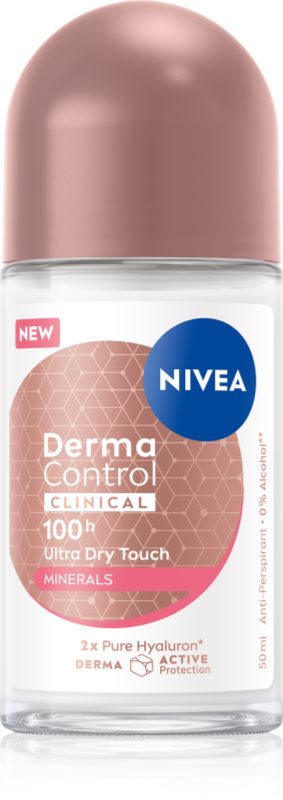 NIVEA Derma Dry Control deodorant roll-on antiperspirant 50 ml