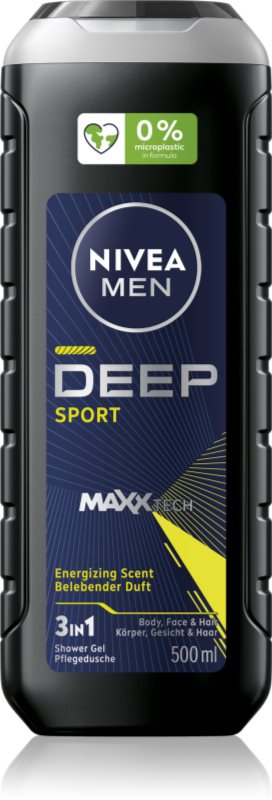 NIVEA MEN Deep Sport Gel de duș energizant pentru barbati 500 ml