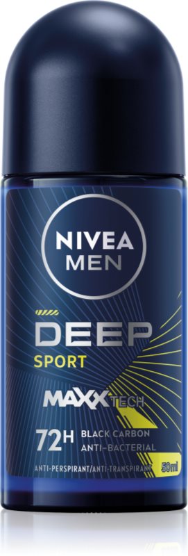 NIVEA MEN Deep Sport deodorant roll-on antiperspirant pentru barbati 50 ml