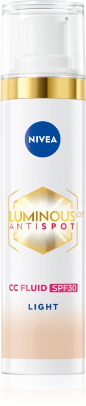NIVEA Luminous 630 Anti Spot crema CC iluminatoare SPF 30