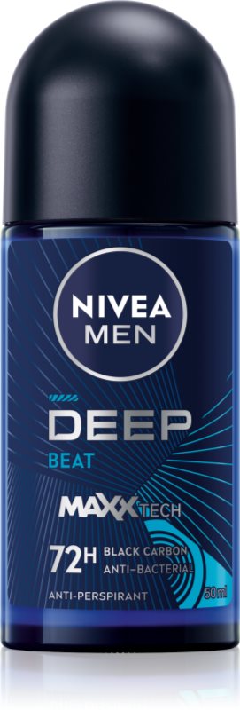 NIVEA MEN Deep Beat deodorant roll-on antiperspirant 72 ore pentru bărbați 50 ml